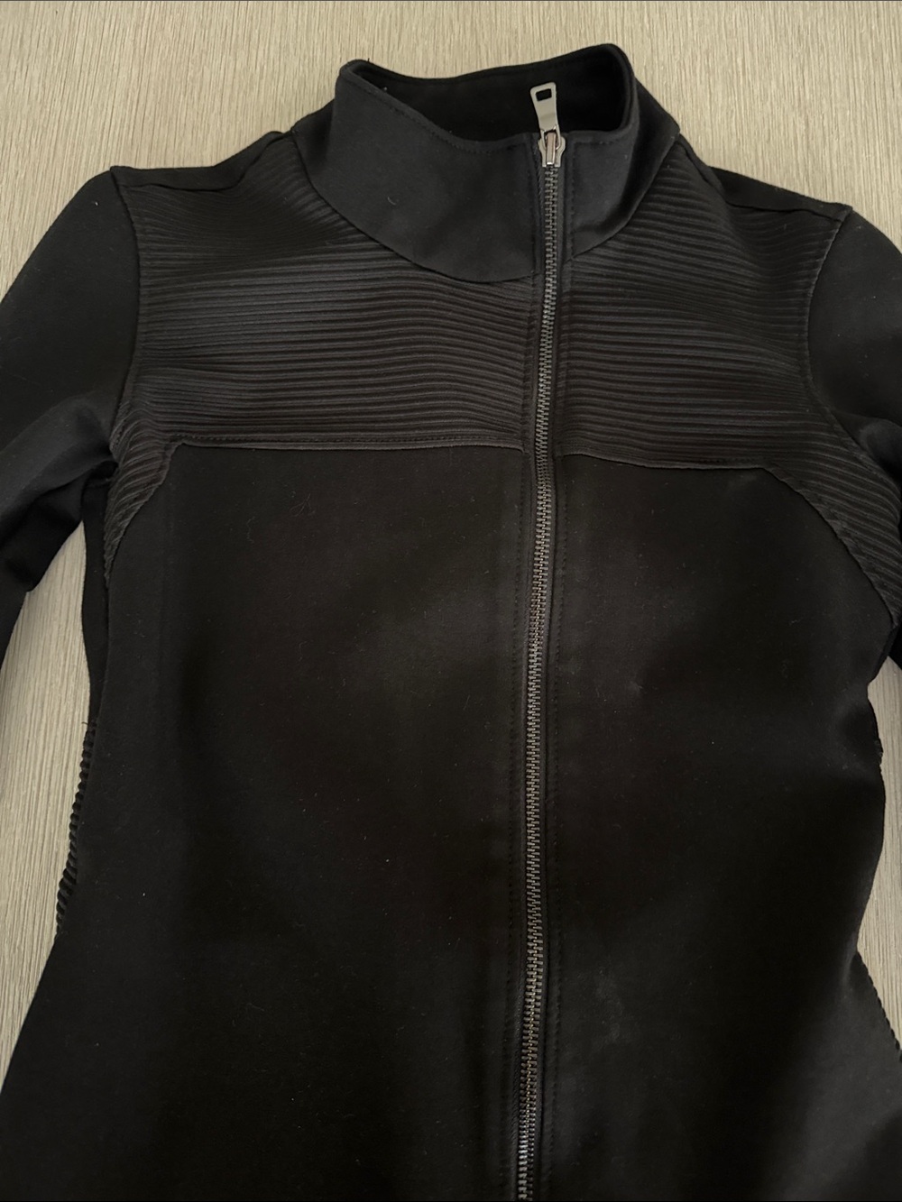 Black Zip-Front Women's sport jacket - Picture 2 of 10